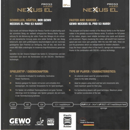 GEWO Nexxus EL Pro 53 (Hard) NOWOŚĆ!