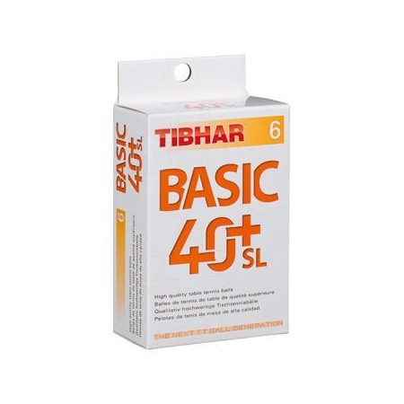 Piłki Tibhar plastikowe Basic 40+ treningowe