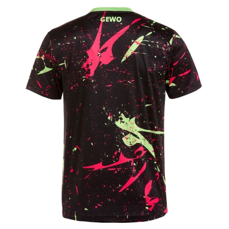 T- shirt Gewo Tamarro Czarno Czerwono Zielony