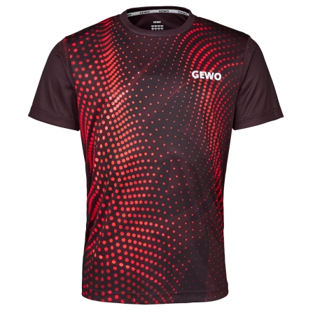 T-shirt Gewo Carneval czarno - czerwona