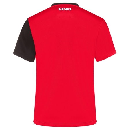 T- shirt Gewo Fondi Czarno Czerwony
