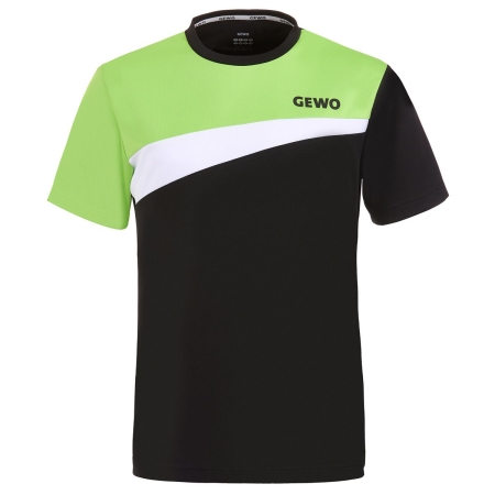 T- shirt Gewo Fondi Czarno Limonkowy