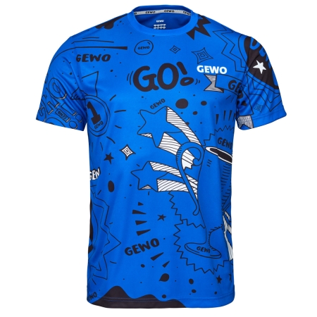 T-shirt Gewo Graffiti Niebieski