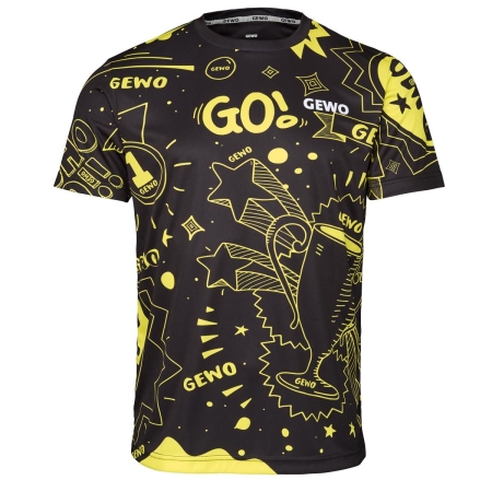 T-shirt Gewo Graffiti Czarno Żółty