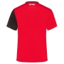 T- shirt Gewo Fondi Czarno Czerwony